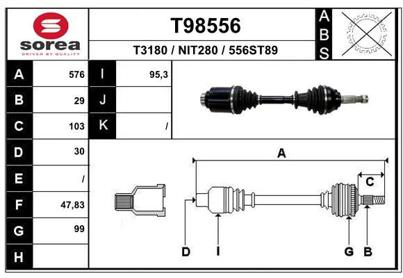 Transmission (Cardan) SEEAC NIT280