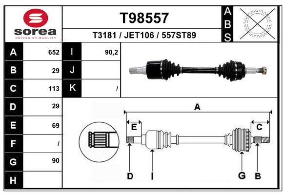 Transmission (Cardan) SEEAC JET106