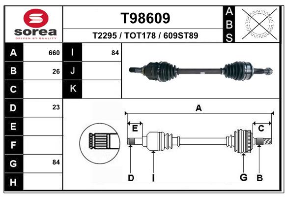 Transmission (Cardan) SEEAC TOT178