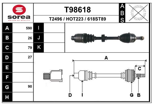 Transmission (Cardan) SEEAC HOT223