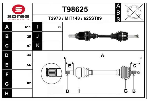 Transmission (Cardan) SEEAC MIT148