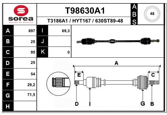 Transmission (Cardan) SEEAC HYT167