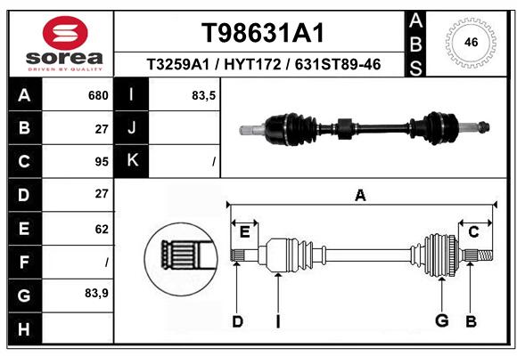 Transmission (Cardan) SEEAC HYT172