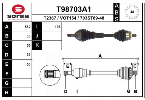 Transmission (Cardan) SEEAC VOT154