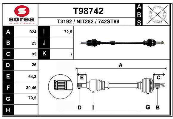 Transmission (Cardan) SEEAC NIT282