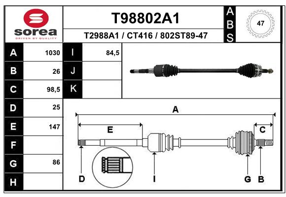 Transmission (Cardan) SEEAC CT416