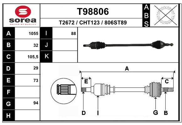 Transmission (Cardan) SEEAC CHT123