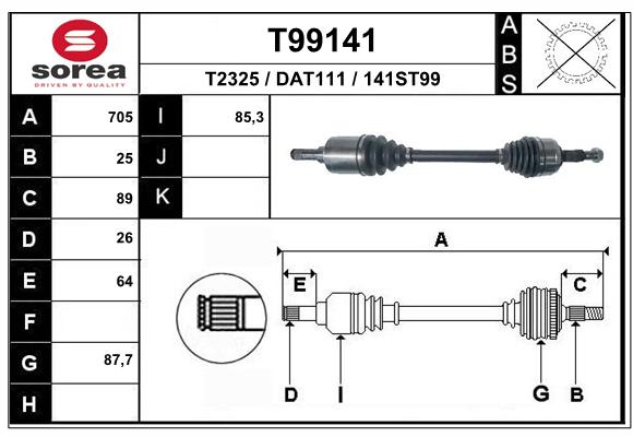 Transmission (Cardan) SEEAC DAT111