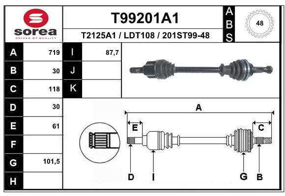 Transmission (Cardan) SEEAC LDT108