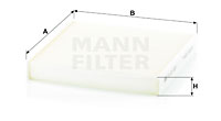 Filtre d'habitacle MANN-FILTER CU 22 029