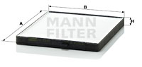 Filtre d'habitacle MANN-FILTER CU 2330