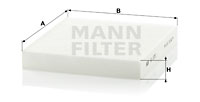 Filtre d'habitacle MANN-FILTER CU 2351