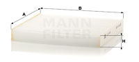 Filtre d'habitacle MANN-FILTER CU 24 006