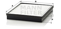 Filtre d'habitacle MANN-FILTER CU 2520