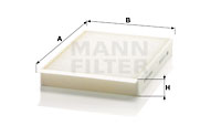 Filtre d'habitacle MANN-FILTER CU 25 002