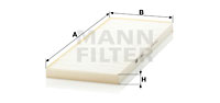 Filtre d'habitacle MANN-FILTER CU 3935