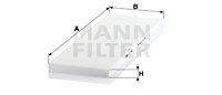 Filtre d'habitacle MANN-FILTER CU 4442