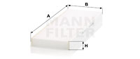 Filtre d'habitacle MANN-FILTER CU 45 004