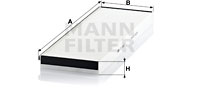 Filtre d'habitacle MANN-FILTER CU 4662