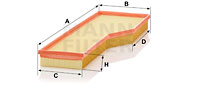 Filtre à air MANN-FILTER C 54 165