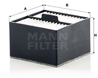 Filtre à carburant MANN-FILTER PU 910