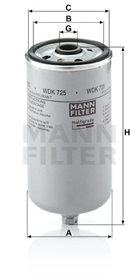 Filtre à carburant MANN-FILTER WDK 725