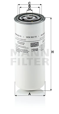 Filtre à carburant MANN-FILTER WDK 962/16
