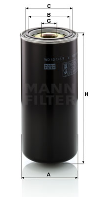 Filtre à huile MANN-FILTER WD 13 145/4