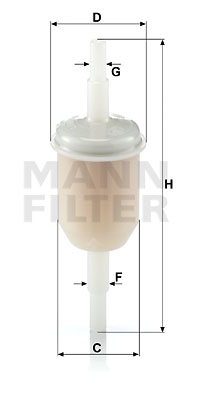 Filtre à carburant MANN-FILTER WK 31/2 (10)