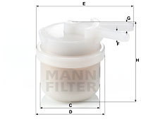 Filtre à carburant MANN-FILTER WK 42/10
