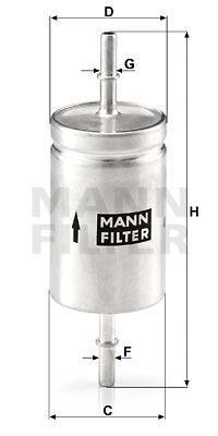 Filtre à carburant MANN-FILTER WK 512