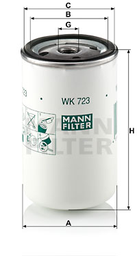 Filtre à carburant MANN-FILTER WK 723
