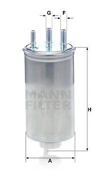 Filtre à carburant MANN-FILTER WK 8039