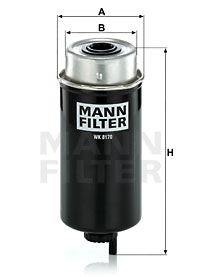 Filtre à carburant MANN-FILTER WK 8170