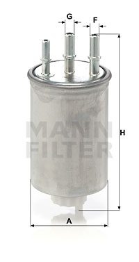 Filtre à carburant MANN-FILTER WK 829/6