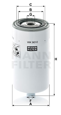 Filtre à carburant MANN-FILTER WK 9010