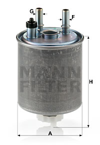 Filtre à carburant MANN-FILTER WK 918/1
