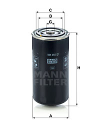 Filtre à carburant MANN-FILTER WK 950/21