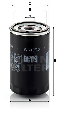 Filtre à huile MANN-FILTER W 719/30