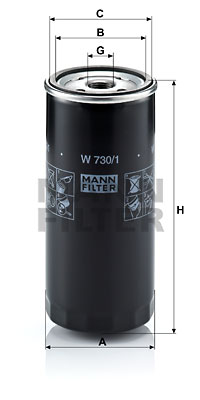 Filtre à huile MANN-FILTER W 730/1