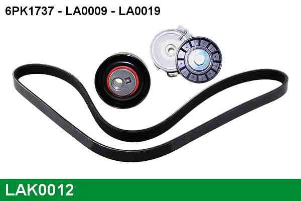 Kit de courroies d'accessoires LUCAS LAK0012