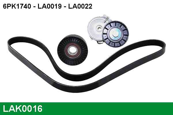 Kit de courroies d'accessoires LUCAS LAK0016