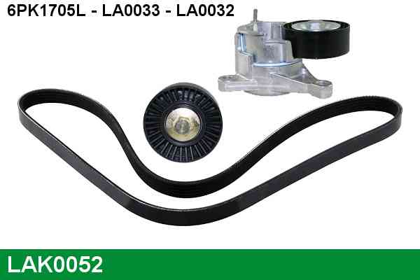 Kit de courroies d'accessoires LUCAS LAK0052