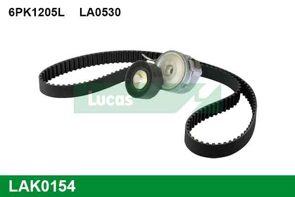 Kit de courroies d'accessoires LUCAS LAK0154