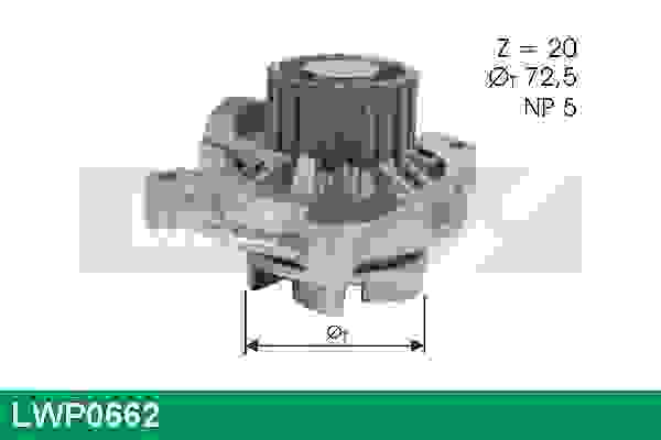 Pompe à eau LUCAS LWP0662