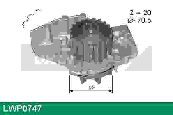 Pompe à eau LUCAS LWP0747