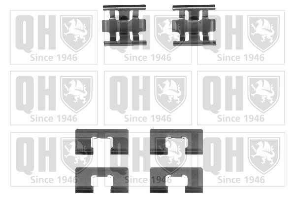 Kit de montage plaquettes de frein QUINTON HAZELL BFK670