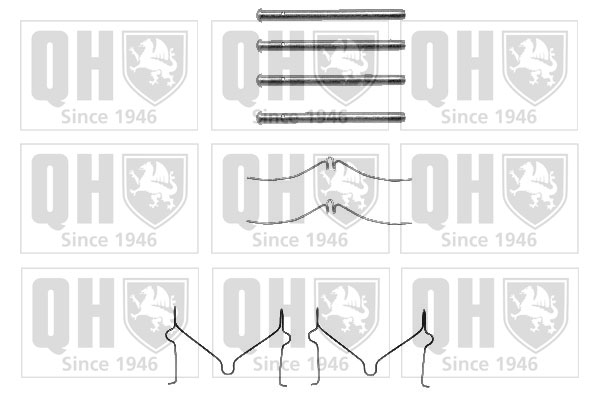 Kit de montage plaquettes de frein QUINTON HAZELL BFK693