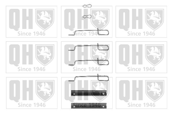 Kit de montage plaquettes de frein QUINTON HAZELL BFK746