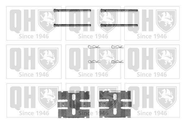 Kit de montage plaquettes de frein QUINTON HAZELL BFK814